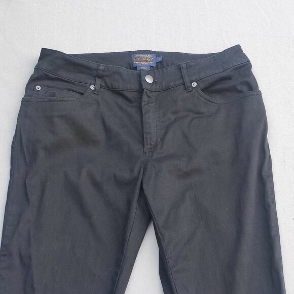 Pendleton pants women's size 10 black colour casual skinny stretch - Picture 2 of 13